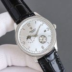 Rolex Geneve Cellini 28S-63 Movement 41mm 904L Steel Blue/White Face Watch